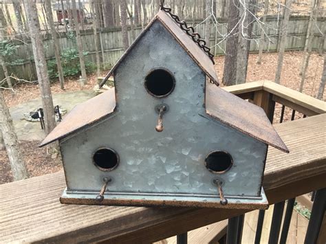 sheet metal birdhouses|metal decorative bird houses.